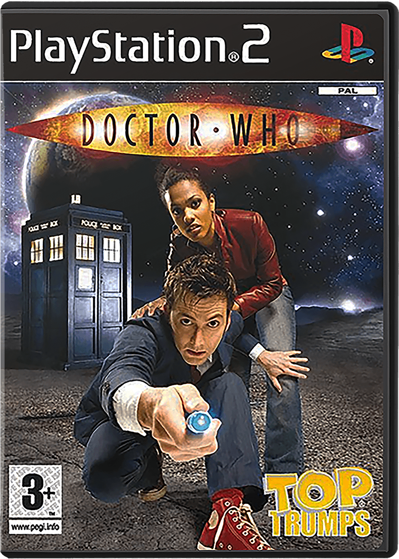 Top Trumps: Doctor Who box art for Playstation 2